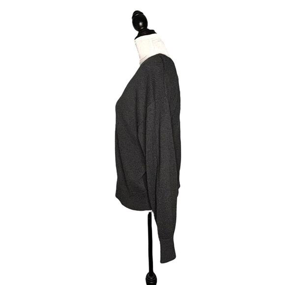 Velvet by Graham & Spencer V-Neck Oversized Sweater Black Size Small - Picture 5 of 9